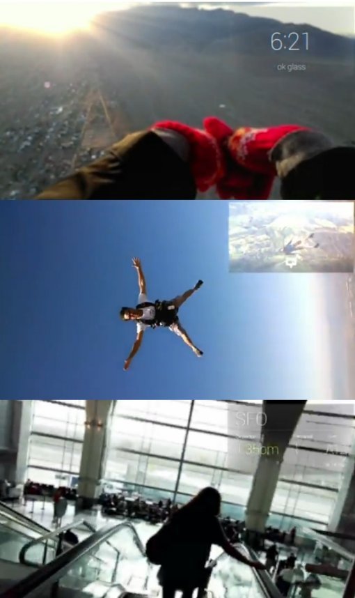 구글 글래스 시연 모습 (사진= 영상 캡처)
