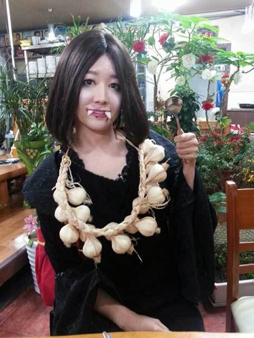 ‘사유리 드라큘라 분장’