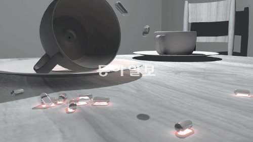 강이연 씨의 ‘혼합현실’전에 나온 디지털 프린트. 컴퓨터 마우스로 만든 데이터 덩어리로 이뤄진 이미지다. 공근혜갤러리 제공
