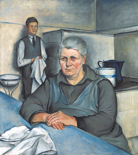 노부인의 초상 밀로슬라프 홀리·1925년·90×81cm