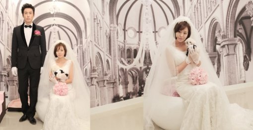 심이영 웨딩드레스.