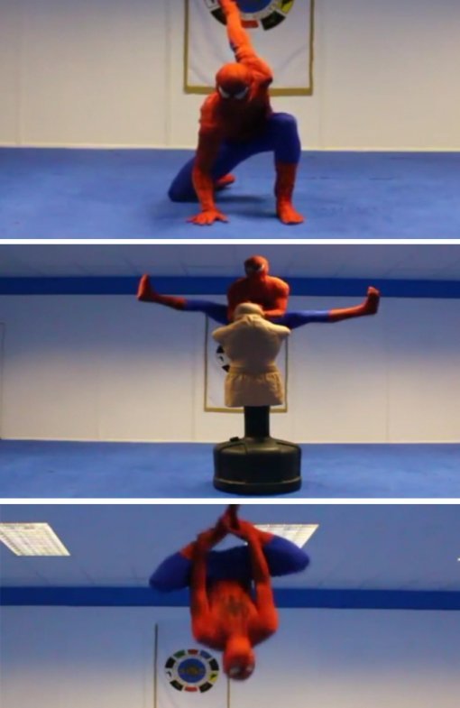 태권도 스파이더맨. 유튜브 영상캡쳐.