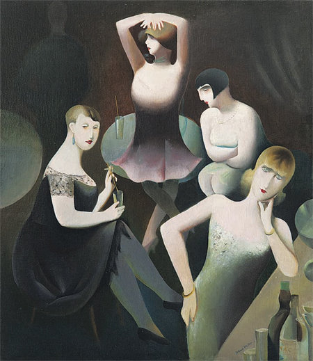 술집에 있는 여자들 알렉산드르 블라디미르 흐르스카·1925년 116×100cm