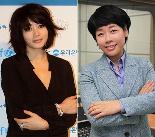 배우 김혜수-개그우먼 김미화(왼쪽부터). 사진제공｜스포츠코리아·CBS