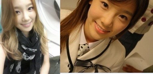 태연 현재·4년 전 (출처= 커뮤니티 게시판)