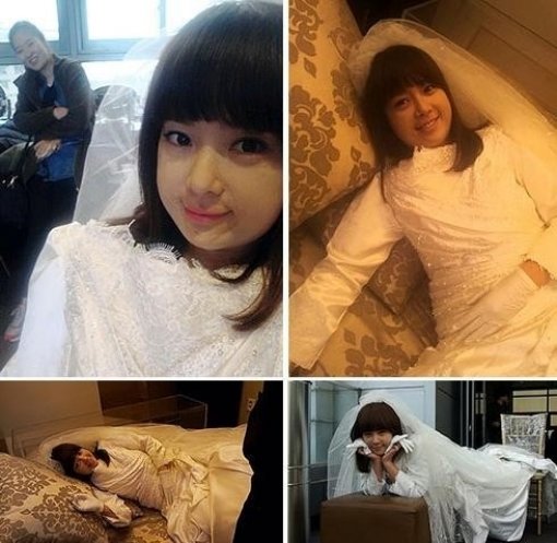 황정음 웨딩드레스