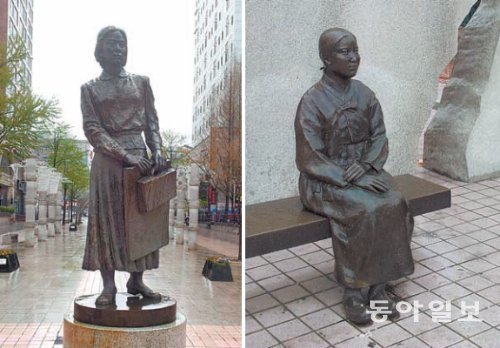 예술가로서의 나혜석(왼쪽 사진)과 전형적 한국 여인의 모습의 나혜석. 조영달 기자 @donga.com