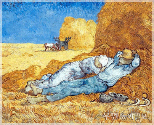 ▲ 고흐 ‘낮잠’ (1889년, 캔버스에 유채, 91×73cm, 오르세미술관)