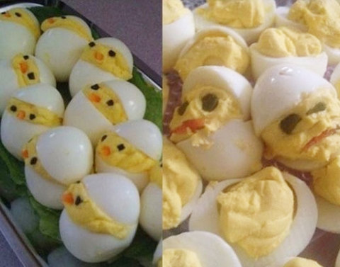 악마 계란 요리.