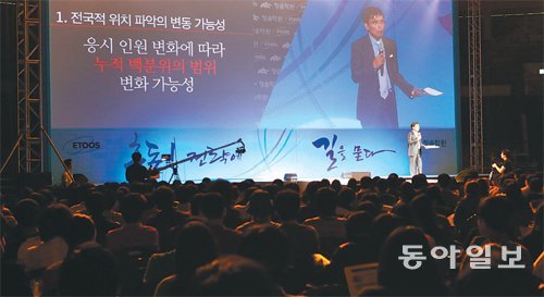 6일 이투스청솔 교육평가연구소 주최로 서울 잠실학생체육관에서 열린 대입설명회. 이투스청솔 제공