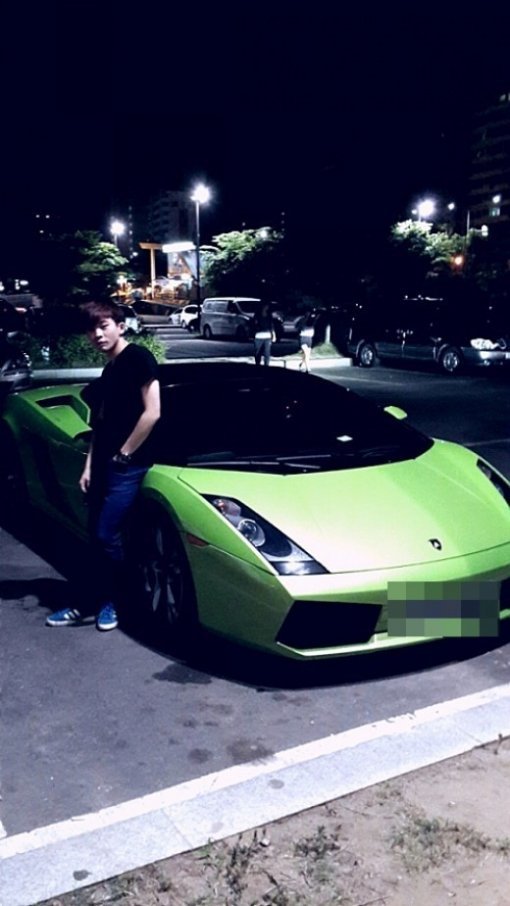 백청강 람보르기니. 사진출처｜백청강 미투데이