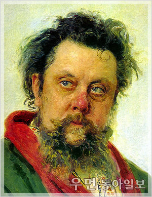 ▲ 일리야 레핀이 그린 무소르그스키(1881년)