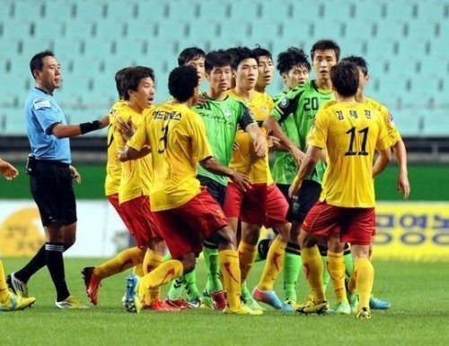 이동국 김태환 해프닝 최은성 고의 자책골 사진제공=전북 현대