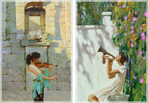 ▲(좌)The musician (91.0x65.2cm, oil on canvas, 2007), (우)The Bugler (100x80.3cm, oil on canvas,2008)