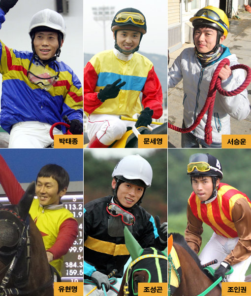 박태종-문세영-서승운-조인권-조성곤-유현명(맨 위 왼쪽부터 시계방향). 스포츠동아DB