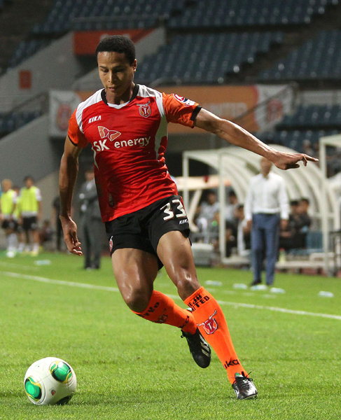 제주 강수일이 주말 K리그 클래식 대구전에서 시즌 첫 골을 넣으며 공격수로서 체면을 세웠다. 사진제공｜제주 유나이티드