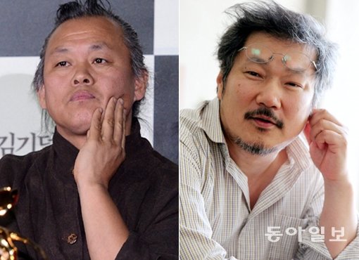 김기덕(왼쪽)·홍상수 감독. 스포츠동아DB·동아일보DB