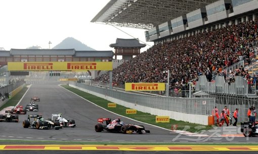 2012년 10월 F1 코리아그랑프리 경기 장면. 스포츠동아DB