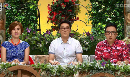 왼쪽부터 MBC ‘세바퀴’ 공동 MC인 박미선 이휘재 박명수. MBC 방송 화면 촬영