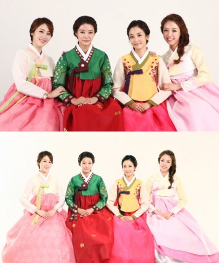 SBS 여자 아나운서들. 신아영, 강채리, 박서진, 배지현(왼쪽부터).