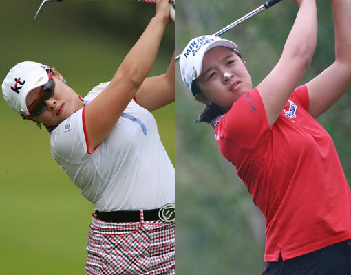 장하나-김세영(오른쪽). 사진제공｜KLPGA