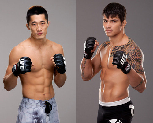 김동현(왼쪽)과 에릭 실바. 사진제공=수퍼액션