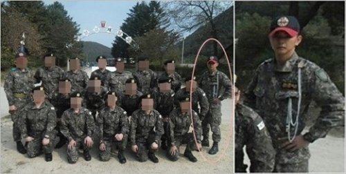 사진제공=유승호 최근 모습/ 27사단 신병교육대대 공식카페