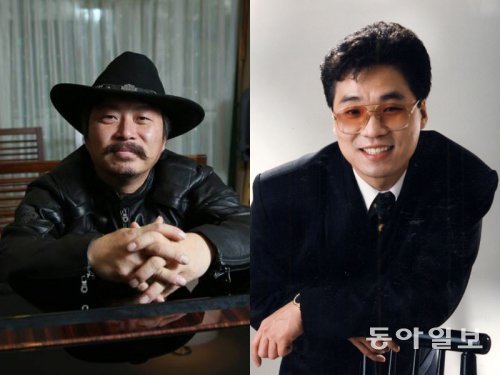 ‘10월의 어느 멋진 날에’를 부른 성악가 김동규와 ‘잊혀진 계절’의 가수 이용, 동아 DB