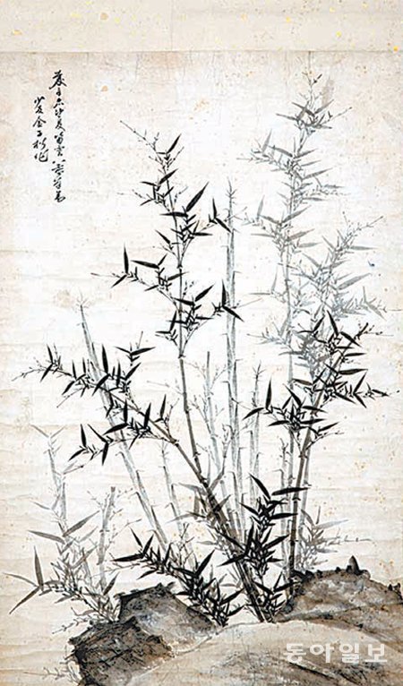 조선시대 3대 묵죽화가로 불리는 유덕장의 ‘묵죽도’. 국립광주박물관 제공