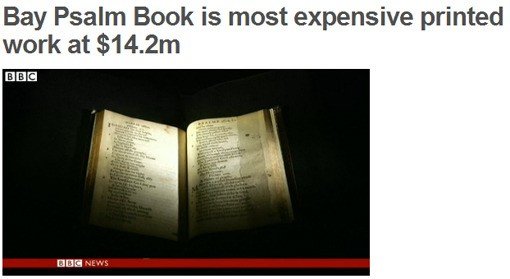 ‘책 한 권이 150억 원’ BBC 홈페이지 캡처