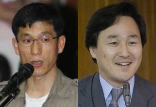 진중권 동양대 교수(왼쪽)와 표창원 전 경찰대 교수. 동아일보 DB