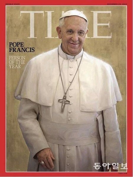 타임 올해의 인물 프란치스코 교황사진=타임 올해의 인물로 선정된 프란치스코 교황
