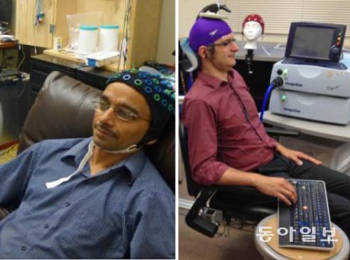 미국 워싱턴주립대 연구진은 ‘뇌-뇌 인터페이스(BBI)’를 매개하는 게임으로 한 사람의 생각을 다른 사람에게 전달하는 데 성공했다. 특수장치를 한 두 명의 실험자가 각기 다른 연구실에서 게임 화면을 보고 있다가 한 실험자가 게임에서 타깃을 맞혀야 한다는 생각을 하는 순간 특수장치를 통해 신호를 전달받은 다른 실험자가 스페이스바를 누르도록 하는 데 성공했다. 워싱턴주립대 제공