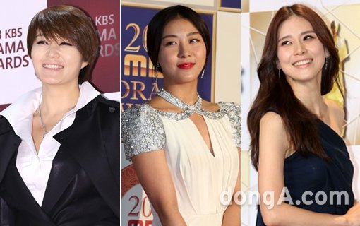 연기자 김혜수-하지원-이보영(왼쪽부터 순서대로). 동아닷컴DB