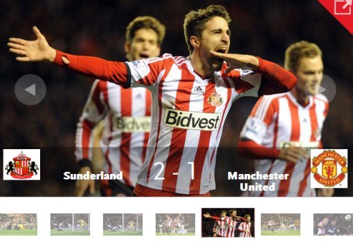 선더랜드 맨유. 선더랜드 홈페이지 캡처