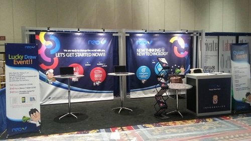 ▲“affiliate summit 2014” 네오클릭 부스 전시사진