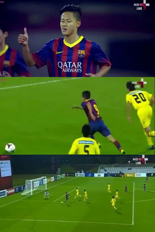 이승우 폭풍드리블. 유튜브 영상 캡쳐