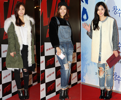 연기자 신세경-이윤지-한채아(왼쪽부터). 사진제공｜스포츠코리아