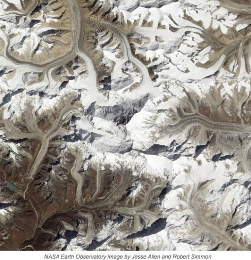 에베레스트 위성사진