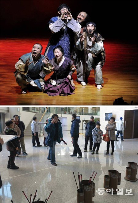 설 연휴 동안 고향에 내려가지 않았다면 서울과 경기 지역 공원이나 고궁, 박물관 등에서 다양한 설 문화를 즐기면 된다. 왼쪽부터 마당극 ‘허생전’ 공연과 투호 모습. 서울시 제공