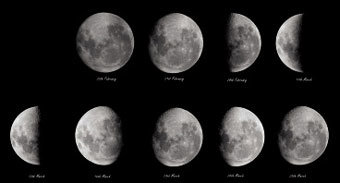 달은 약 30일을 주기로 매일 모양을 바꾸며 밤하늘에 떠오른다.