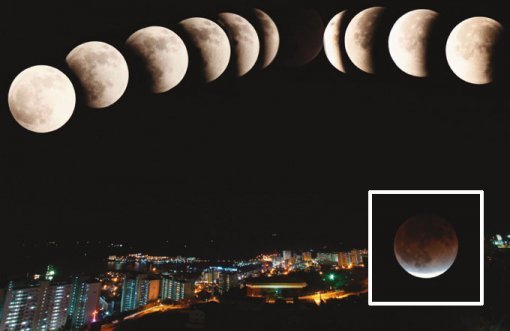 10월 8일 밤하늘에서 달이 완전히 가려지는 ‘개기월식’ 우주쇼가 펼쳐진다.