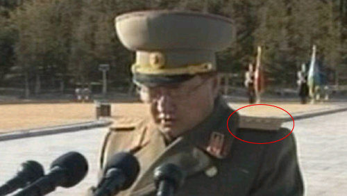 최근 대장에서 상장(한국군 중장)으로 강등된 것으로 확인된 북한 장정남 인민무력부장(한국의 국방부 장관 격). 조선중앙TV 화면 캡처