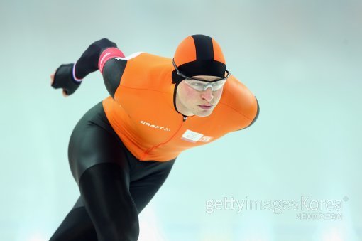 스벤 크라머(네덜란드)가 8일(한국시간) 러시아 소치 아들레르 아레나에서 열린 2014 소치 동계올림픽 스피드스케이팅 남자 5000m에서 역주하고 있다, 사진=GettyImages/멀티비츠