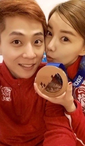 안현수 동메달 인증샷