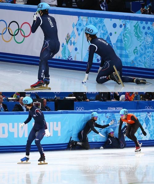 한국 남자 쇼트트랙 대표팀에게 소치올림픽은 ‘고난의 시간’이 되고 있다. 사진제공=Gettyimages/멀티비츠