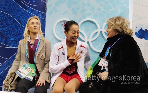 밴쿠버올림픽 당시 아사다 마오와 함께 했던 타티아나 타라소바 코치 사진제공=Gettyimages/멀티비츠