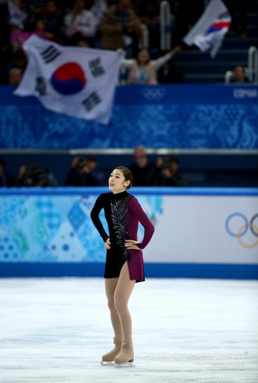 소치올림픽 피겨스케이팅 여자 싱글에서 금메달을 놓친 김연아. 사진제공=Gettyimages/멀티비츠