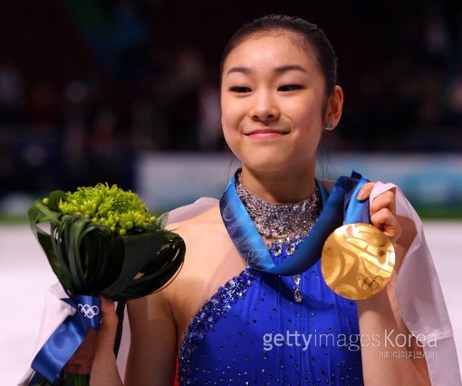 2010 밴쿠버올림픽에서 금메달을 따낸 김연아. 사진제공=Gettyimages/멀티비츠