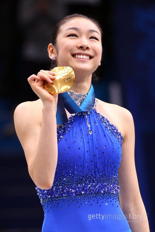 2010 밴쿠버올림픽에서 금메달을 따낸 김연아. 사진제공=Gettyimages/멀티비츠